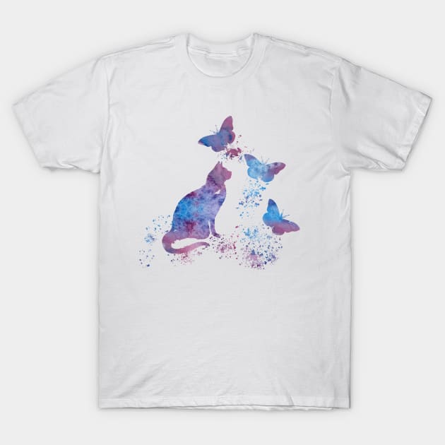 Water color cat art T-Shirt by TheJollyMarten